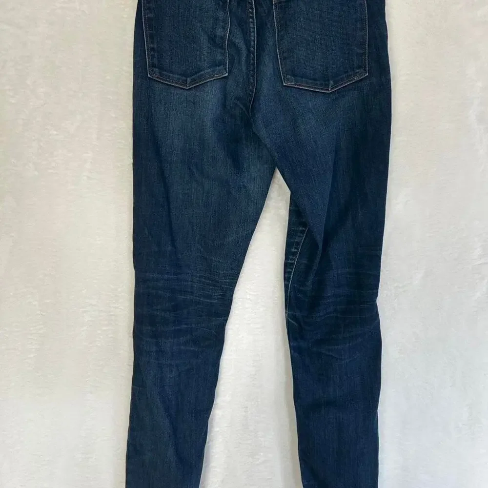 J.Crew Midrise Toothpick Jeans Womens 28 Regular‎ Dark Wash Skinny Denim Indigo